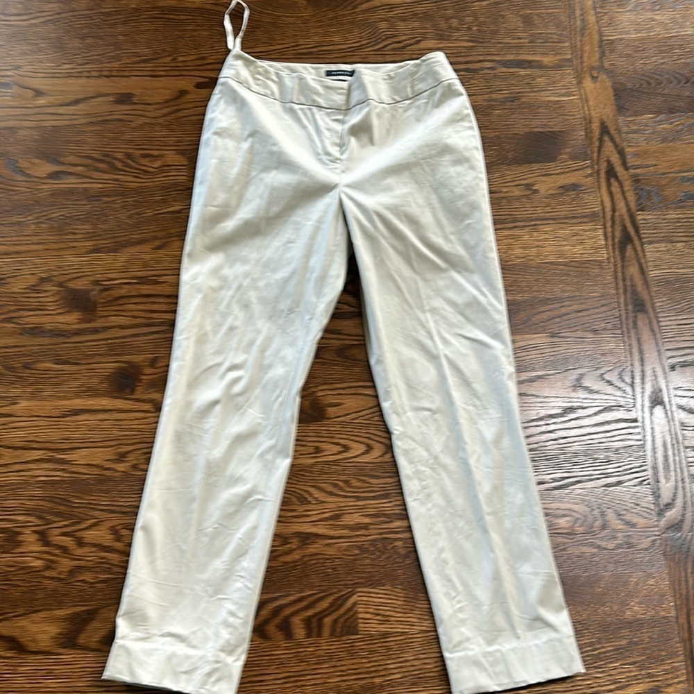 Flat front chinos by Anne Klein